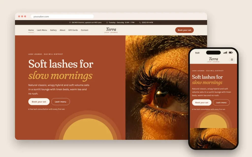 Website tiệm mi: cần những trang gì, trình bày giá và luật fill, đặt lịch và lên Google