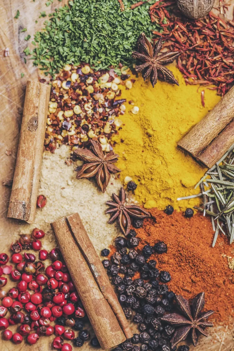 Star anise, cinnamon and turmeric