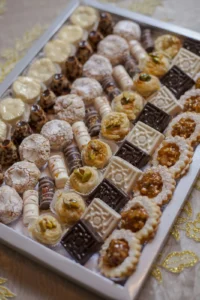 Petits fours in a box
